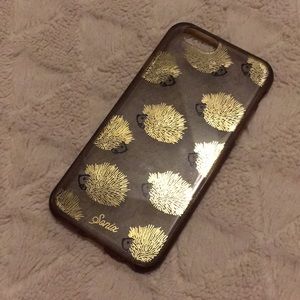 Gold hedgehog case iPhone 6, 6s, 7, 8
